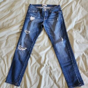 Rhea Distressed Straight Jeans